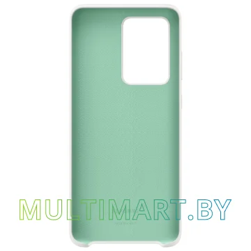 Чехол Samsung Silicone Cover для Galaxy S20 Ultra (белый) картинка 3